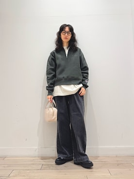 「URBAN RESEARCH DOORS（アーバンリサーチドアーズ）のトラックソールブーツ（ブーツ）」を使った、くどうさん（レディース・157cm）の秋コーディネート
