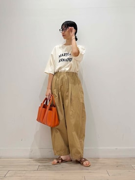 「クロップドパンツ」｜くどうさん（レディース・157cm）の夏コーディネート