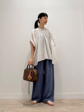 「SMELLY（スメリー）のアイテム（アクセサリー）」を使った、くどうさん（レディース・157cm）の夏コーディネート