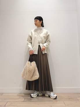 「アイテム（ハンドバッグ）」を使った、くどうさん（レディース・157cm・30代）の冬コーディネート