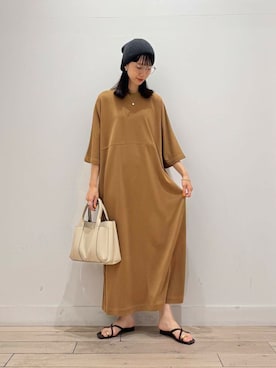 「FORK&SPOON」｜「アイテム（帽子）」を使った、くどうさん（レディース・157cm）の夏コーディネート