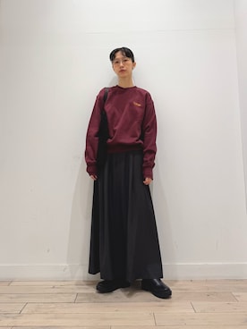 「アイテム（スウェット）」を使った、くどうさん（レディース・157cm・30代）の秋コーディネート