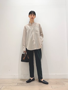 「アイテム（ローファー）」を使った、くどうさん（レディース・157cm・30代）の夏コーディネート
