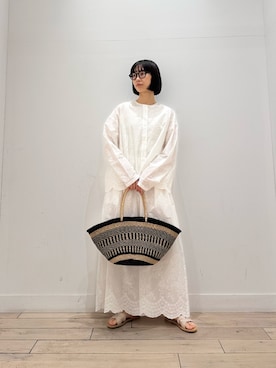 「刺繍」｜くどうさん（レディース・157cm）の春コーディネート