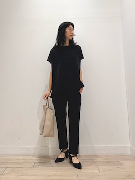 「RODE SKO（ロデスコ）のアイテム」を使った、くどうさん（レディース・157cm）の夏コーディネート