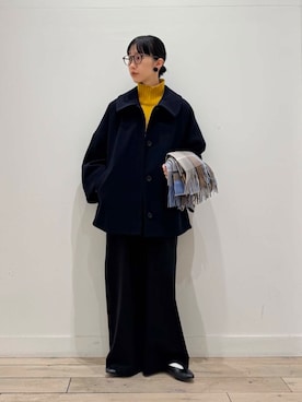 「コクーンコート」｜くどうさん（レディース・157cm）の冬コーディネート