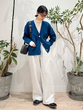 「FORK&SPOON」｜「アイテム（スウェットパンツ）」を使った、くどうさん（レディース・157cm）の秋コーディネート