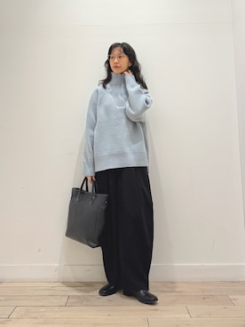 「アイテム（その他パンツ、シルバー系）」を使った、くどうさん（レディース・157cm）の秋コーディネート