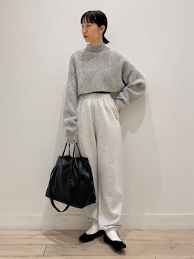 「FORK&SPOON」｜「アイテム（バレエシューズ）」を使った、くどうさん（レディース・157cm）の秋コーディネート