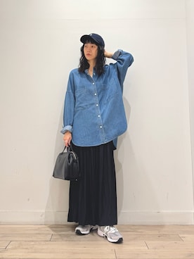 「URBAN RESEARCH DOORS（アーバンリサーチドアーズ）のGYMPHLEX　6PANEL CAP（キャップ）」を使った、くどうさん（レディース・157cm）の秋コーディネート