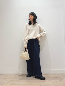 「アイテム（ニットキャップ/ビーニー）」を使った、くどうさん（レディース・157cm・30代）の秋コーディネート