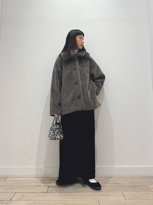 セール】【再入荷】コクーンシルエットボアコート（その他アウター