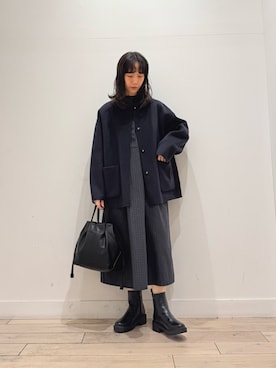「URBAN RESEARCH DOORS(アーバンリサーチドアーズ)のアイテム(ワンピース)」を使った、くどうさん(レディース・157cm)の秋コーディネート