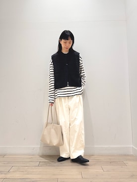 「かぐれ（カグレ）のアイテム」を使った、くどうさん（レディース・157cm）の春コーディネート