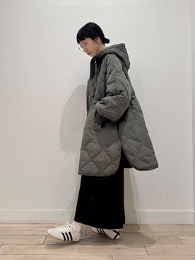 「URBAN RESEARCH（アーバンリサーチ）のアイテム（ダウンジャケット/コート）」を使った、くどうさん（レディース・157cm）の冬コーディネート