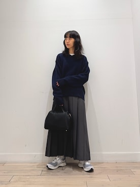 「アイテム（スカート）」を使った、くどうさん（レディース・157cm・30代）の秋コーディネート