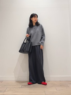 「アイテム（サンダル）」を使った、くどうさん（レディース・157cm）の秋コーディネート