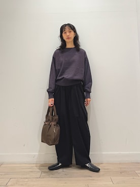 「アイテム（ローファー）」を使った、くどうさん（レディース・157cm・30代）の秋コーディネート