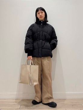 「URBAN RESEARCH（アーバンリサーチ）のアイテム（ダウンジャケット/コート）」を使った、くどうさん（レディース・157cm）の冬コーディネート