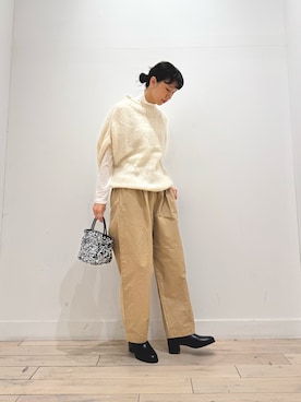 「クロップドパンツ」｜くどうさん（レディース・157cm）の秋コーディネート