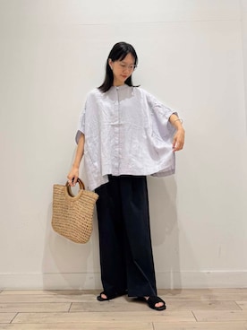 「ペーパーバッグ」｜くどうさん（レディース・157cm）の夏コーディネート