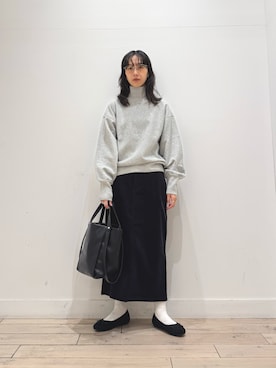 「アイテム（バレエシューズ）」を使った、くどうさん（レディース・157cm）の秋コーディネート