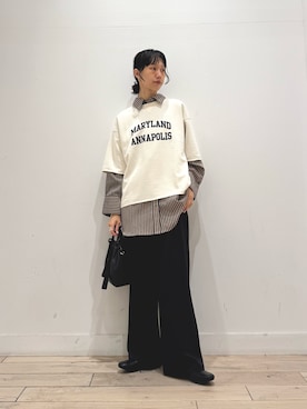 「アイテム（シューズ）」を使った、くどうさん（レディース・157cm・30代）の秋コーディネート