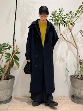 「doors」｜「アイテム（ピーコート）」を使った、くどうさん（レディース・157cm）の秋コーディネート