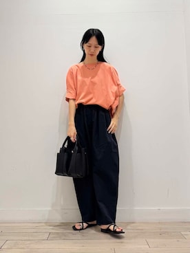「アイテム（その他パンツ）」を使った、くどうさん（レディース・157cm）の夏コーディネート