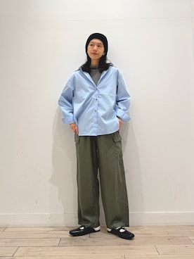 「URBAN RESEARCH DOORS（アーバンリサーチドアーズ）のスクエアトゥリボンミュール（サンダル）」を使った、くどうさん（レディース・157cm）の秋コーディネート