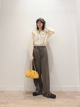 「URBAN RESEARCH DOORS（アーバンリサーチドアーズ）のキャスケット（Casquette、ブラウン系）」を使った、くどうさん（レディース・157cm）の秋コーディネート