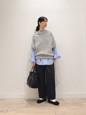 「アイテム（バレエシューズ）」を使った、くどうさん（レディース・157cm）の秋コーディネート