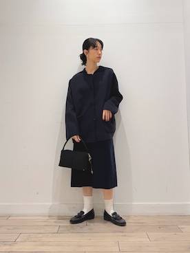 「HARUTA（ハルタ）の『別注』HARUTA×DOORS　キルトローファー（ローファー）」を使った、くどうさん（レディース・157cm・30代）の秋コーディネート