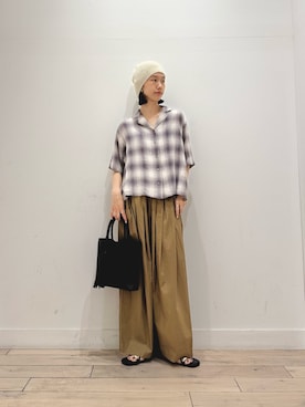 「FORK&SPOON（フォークアンドスプーン）のアイテム」を使った、くどうさん（レディース・157cm）の夏コーディネート