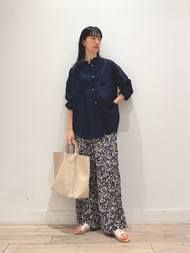 「RODE SKO（ロデスコ）のアイテム（サンダル）」を使った、くどうさん（レディース・157cm）の夏コーディネート