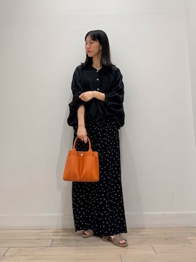 「リネンブラウス」｜くどうさん（レディース・157cm）の夏コーディネート