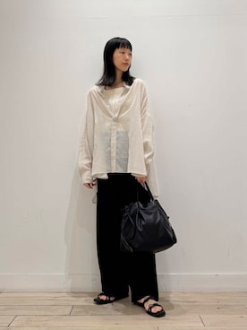 「アイテム（タンクトップ）」を使った、くどうさん（レディース・157cm）の夏コーディネート
