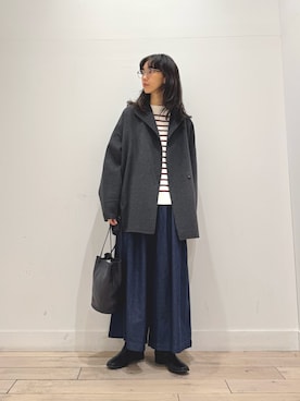 「アイテム（その他アウター）」を使った、くどうさん（レディース・157cm・30代）の秋コーディネート