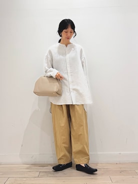 「アイテム（ローファー）」を使った、くどうさん（レディース・157cm・30代）の夏コーディネート