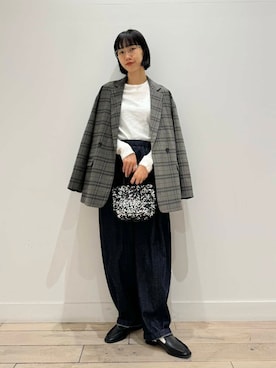 「URBAN RESEARCH DOORS（アーバンリサーチドアーズ）のスリングローファー（サンダル）」を使った、くどうさん（レディース・157cm）の秋コーディネート