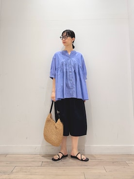 「EKAL（エカル）のアイテム」を使った、くどうさん（レディース・157cm）の夏コーディネート