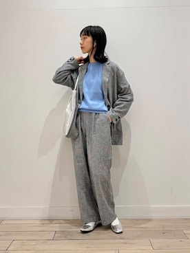 「FORK&SPOON」｜「アイテム（バレエシューズ）」を使った、くどうさん（レディース・157cm）の冬コーディネート