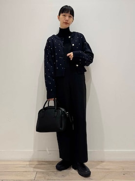 「FORK&SPOON」｜「アイテム（サロペット/オーバーオール）」を使った、くどうさん（レディース・157cm）の秋コーディネート