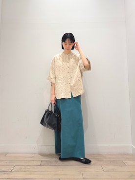 「LAATO（ラート）のアイテム」を使った、くどうさん（レディース・157cm）の春コーディネート