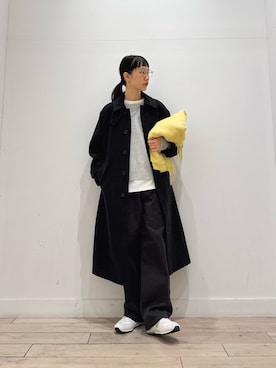 「アイテム（ストール/ショール）」を使った、くどうさん（レディース・157cm）の冬コーディネート