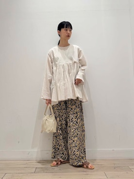 「骨格ナチュラル」｜くどうさん（レディース・157cm）の夏コーディネート