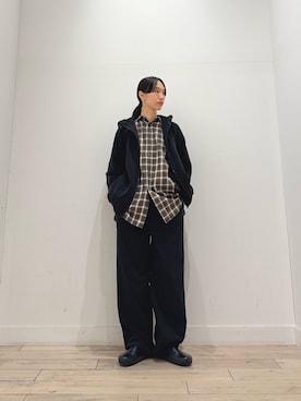 「EKAL（エカル）のアイテム」を使った、くどうさん（レディース・157cm）の秋コーディネート