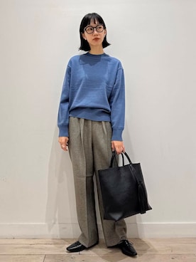 「FORK&SPOON」｜「アイテム（その他シューズ）」を使った、くどうさん（レディース・157cm）の秋コーディネート