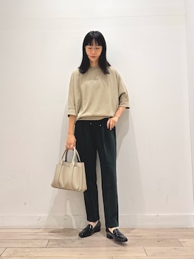 「アイテム（トートバッグ）」を使った、くどうさん（レディース・157cm）の夏コーディネート
