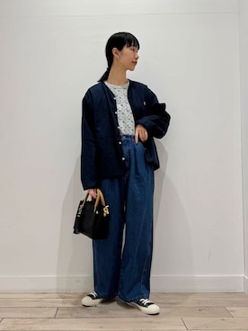 「DANTON」｜くどうさん（レディース・157cm）の春コーディネート